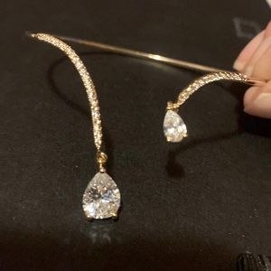2/$30 crystal gold bangle bracelet